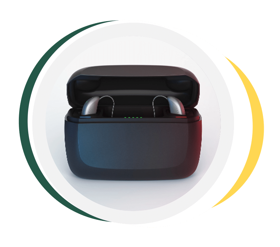 Resound Nexia hearing aids with charger